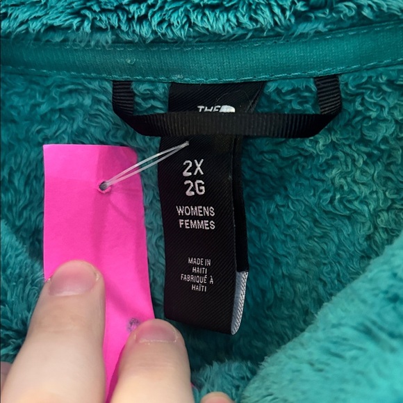 The North Face Turquoise Fleece Jacket - Picture 2 of 7